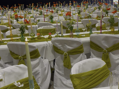 Wild Flower Wedding decor for 30 Tables