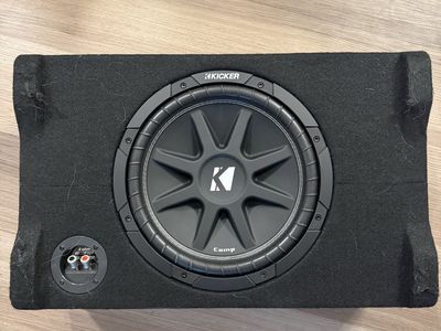 Kicker Comp 48CDF124 12" Single 4 Ohm Subwoofer Enclosure Car Audio Sub Box