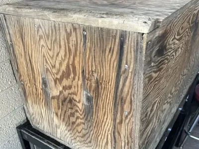 Vintage Wood Heavy Trunk Coffee Table