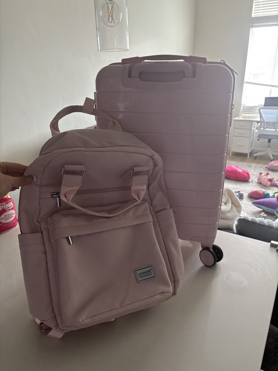 Luggage and matching backpack
