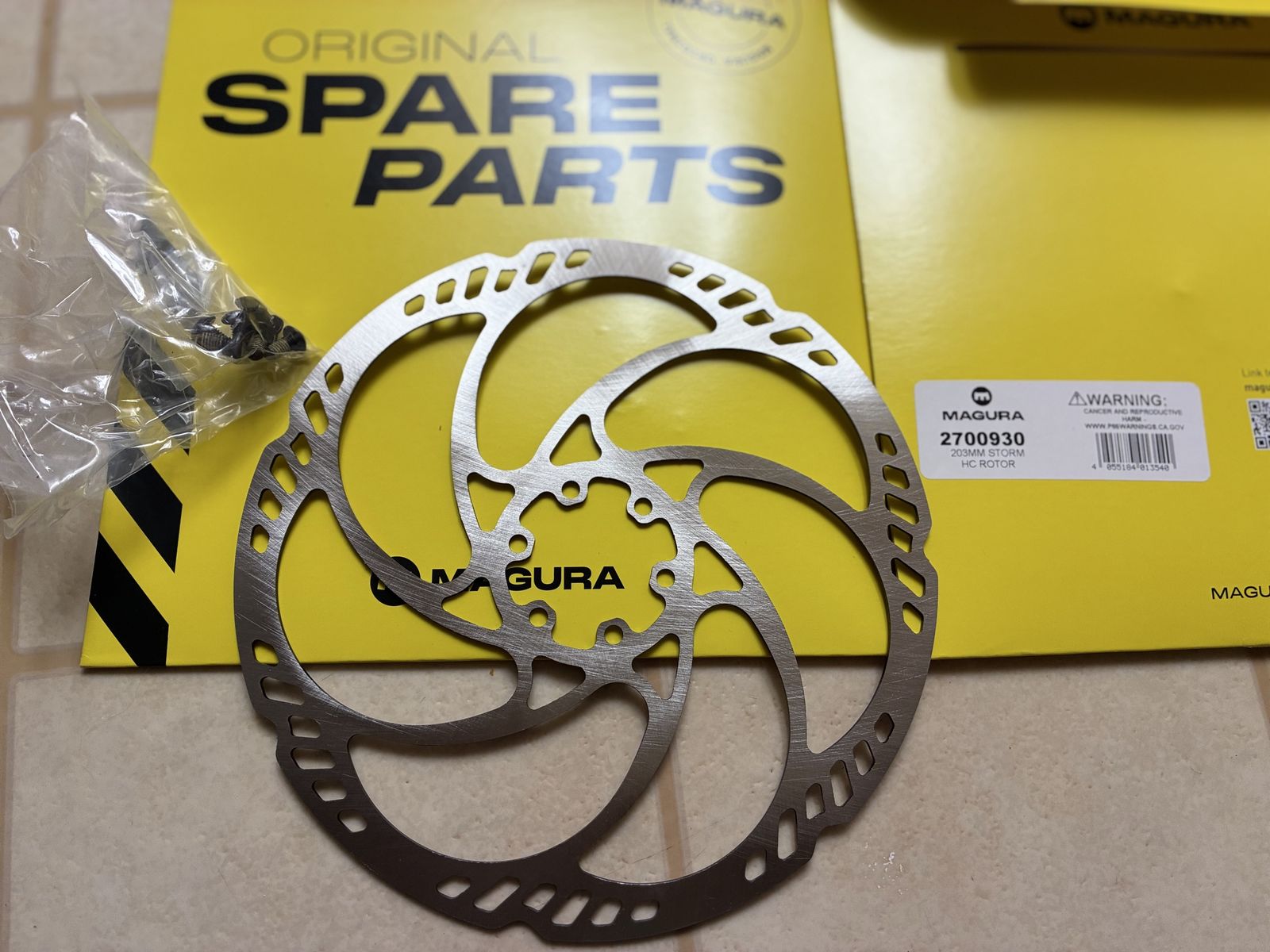 Magura 203mm Storm HC 6-Bolt Brake Rotor - Silver (2700930)