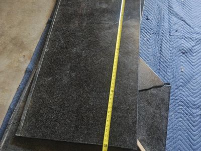 Two large granite slabs