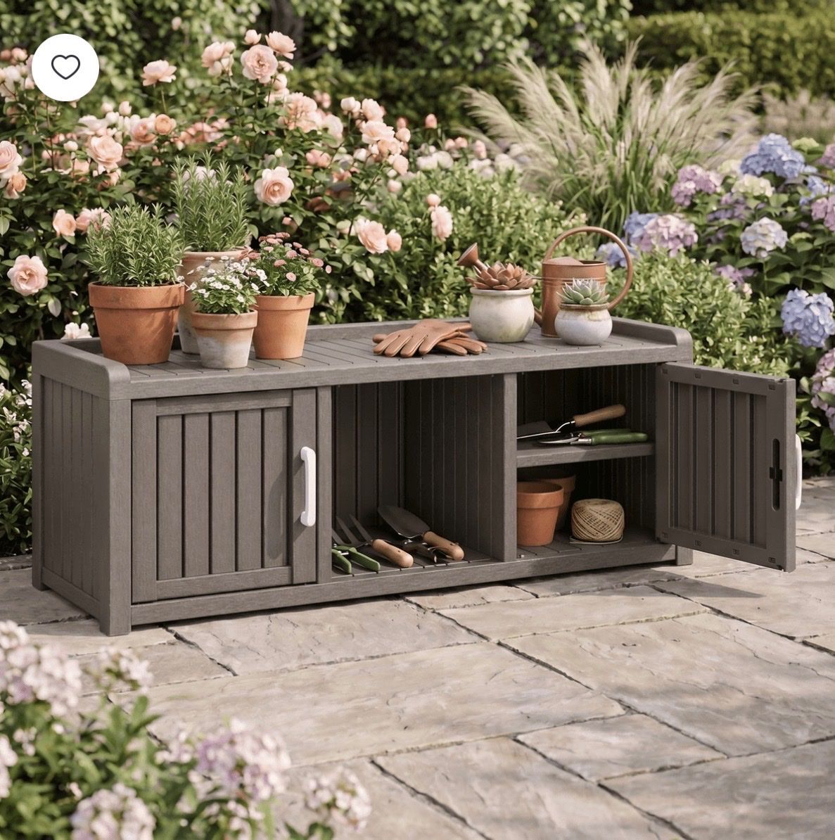 Brand new Outdoor Storage Cabinet Plastic Resin Weather-Resistant Organizer