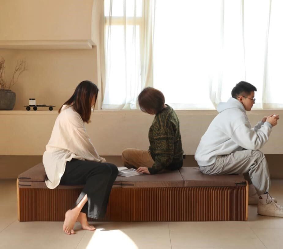 Accordion Bed Folding Kraft Paper Sofa Chair