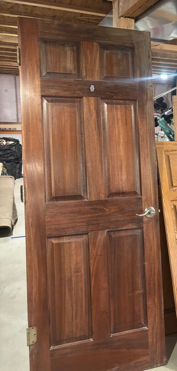 Solid Wood Interior Door - 30" x 80" x 1.25" - 6 paneled