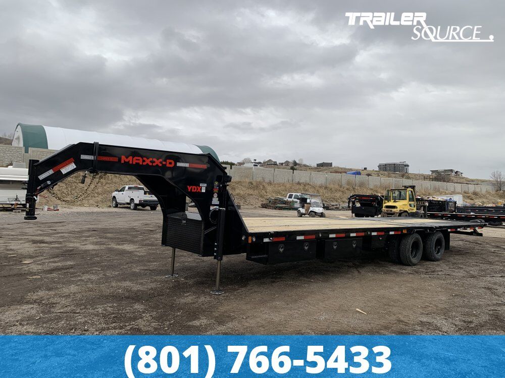 8.5x32 Maxx-D YDX Gooseneck Equipment Trailer - 25.9K GVWR - HDSS Suspension, Hydraulic Disc Brakes, Hydraulic Jack(s)