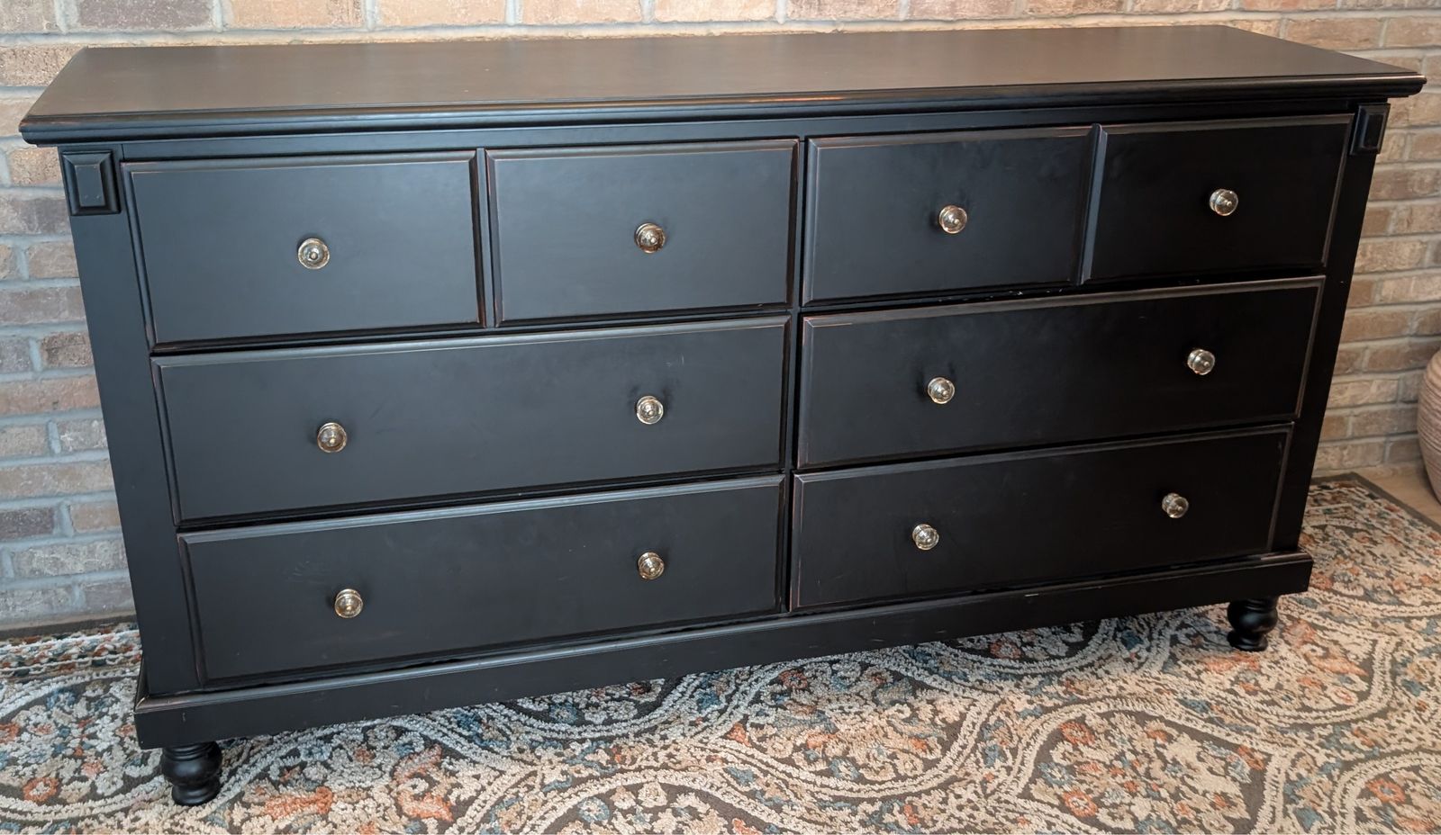 Black 6 drawer dresser