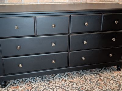 Black 6 drawer dresser