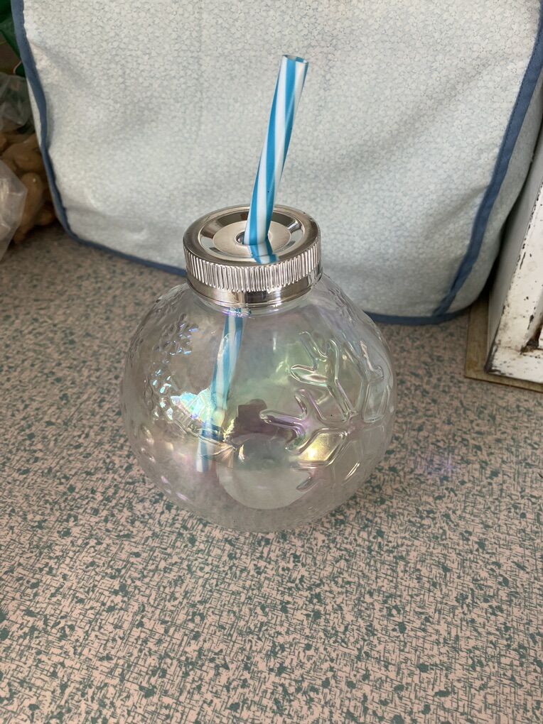 New Snow Globe Water Bottle Drink Container