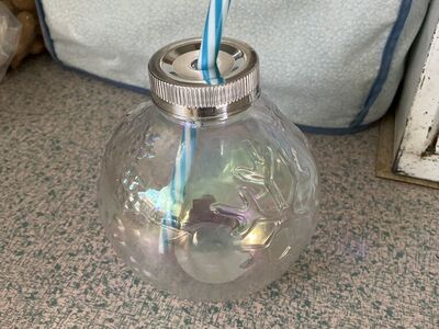New Snow Globe Water Bottle Drink Container