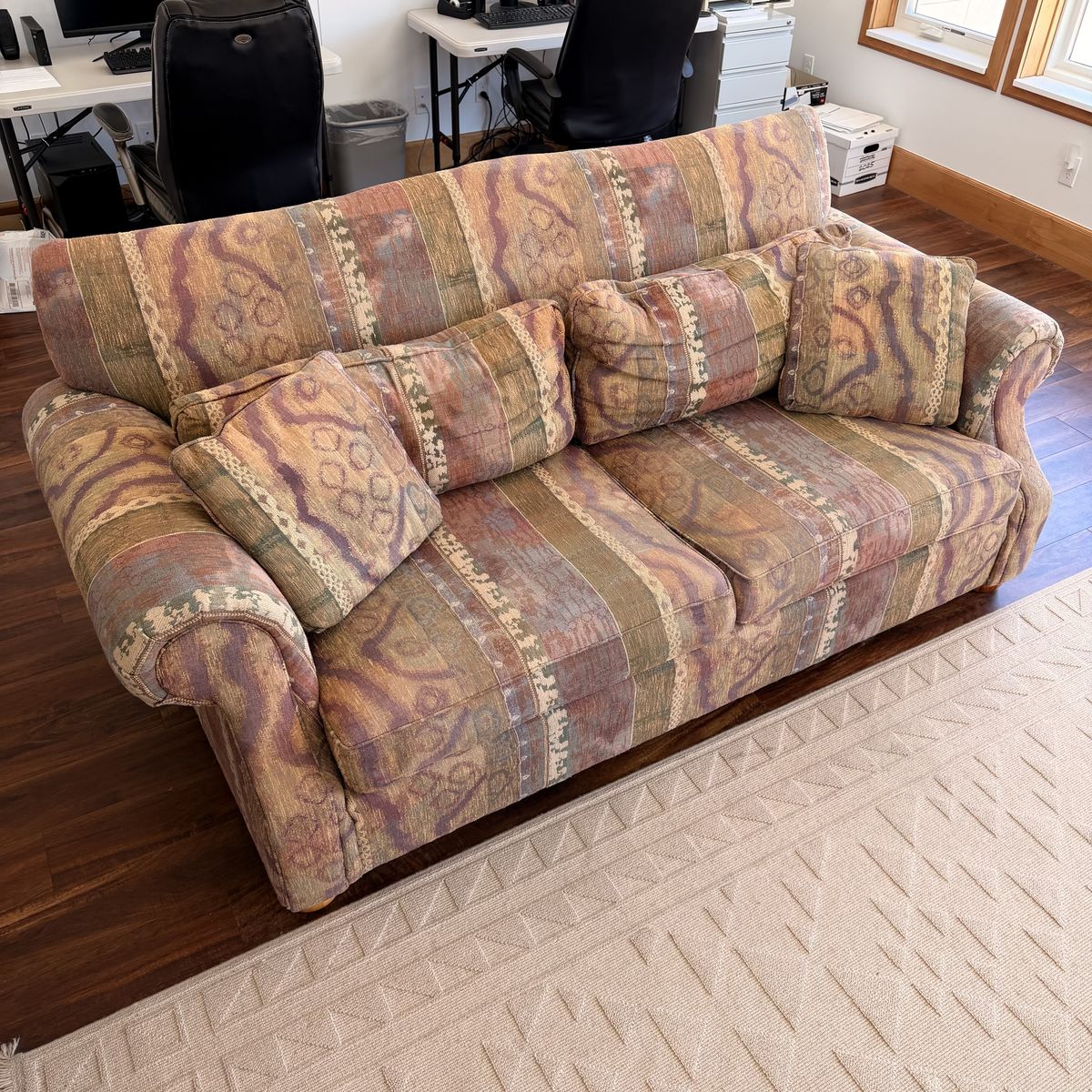 3-piece furniture set from 1995 - sofas $75 each, chair $50