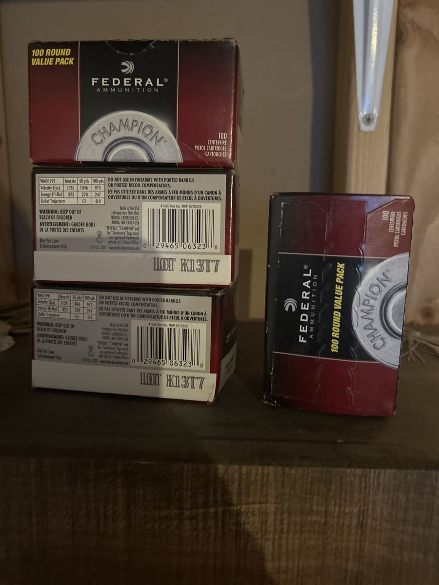 4 boxes 9mm 100 Round Value Pack
