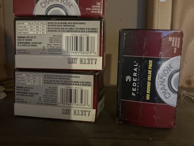 4 boxes 9mm 100 Round Value Pack