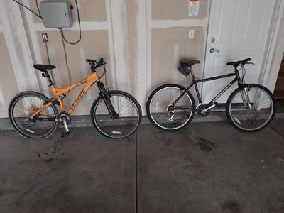 2 mountain bikes for sale
Specialized & Diamond Back
