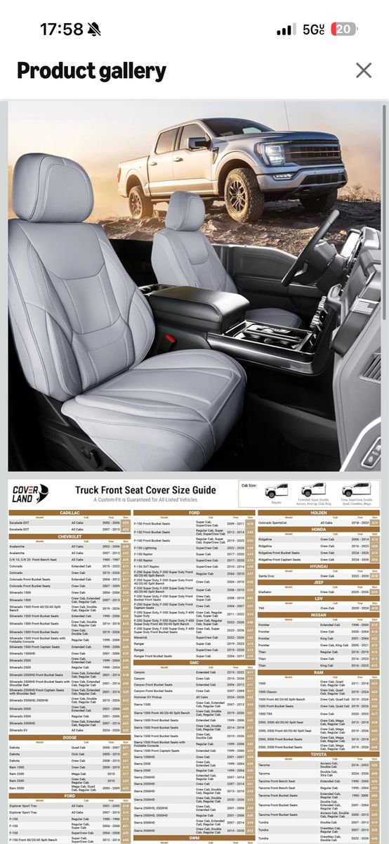 2007-2013 Tundra Custom Leather Seat Covers