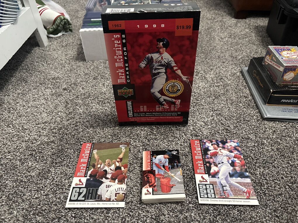 1998 Mark McGuire's Chase For 62 Card Set