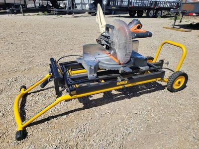RIGID 10IN MITER SAW AND DEWALT ROLLING TABLE