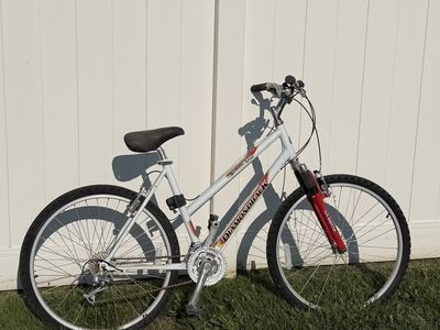 Diamondback Sorrento Mountain Bike - White with Red Front Fork
