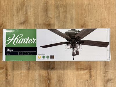 Hunter Maya 54” Indoor Ceiling Fan Bronze Finish