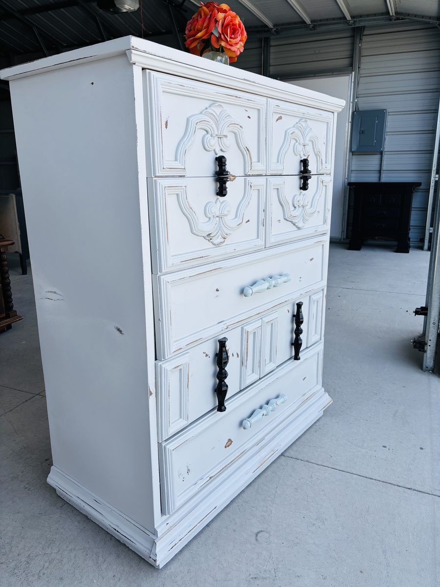 Distressed Ornate Dresser