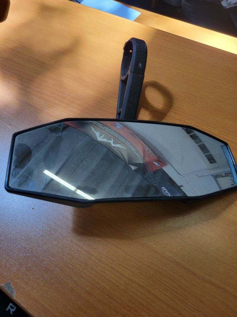UTV Side or Center Rear View Mirror with Roll Cage Clamp Mount