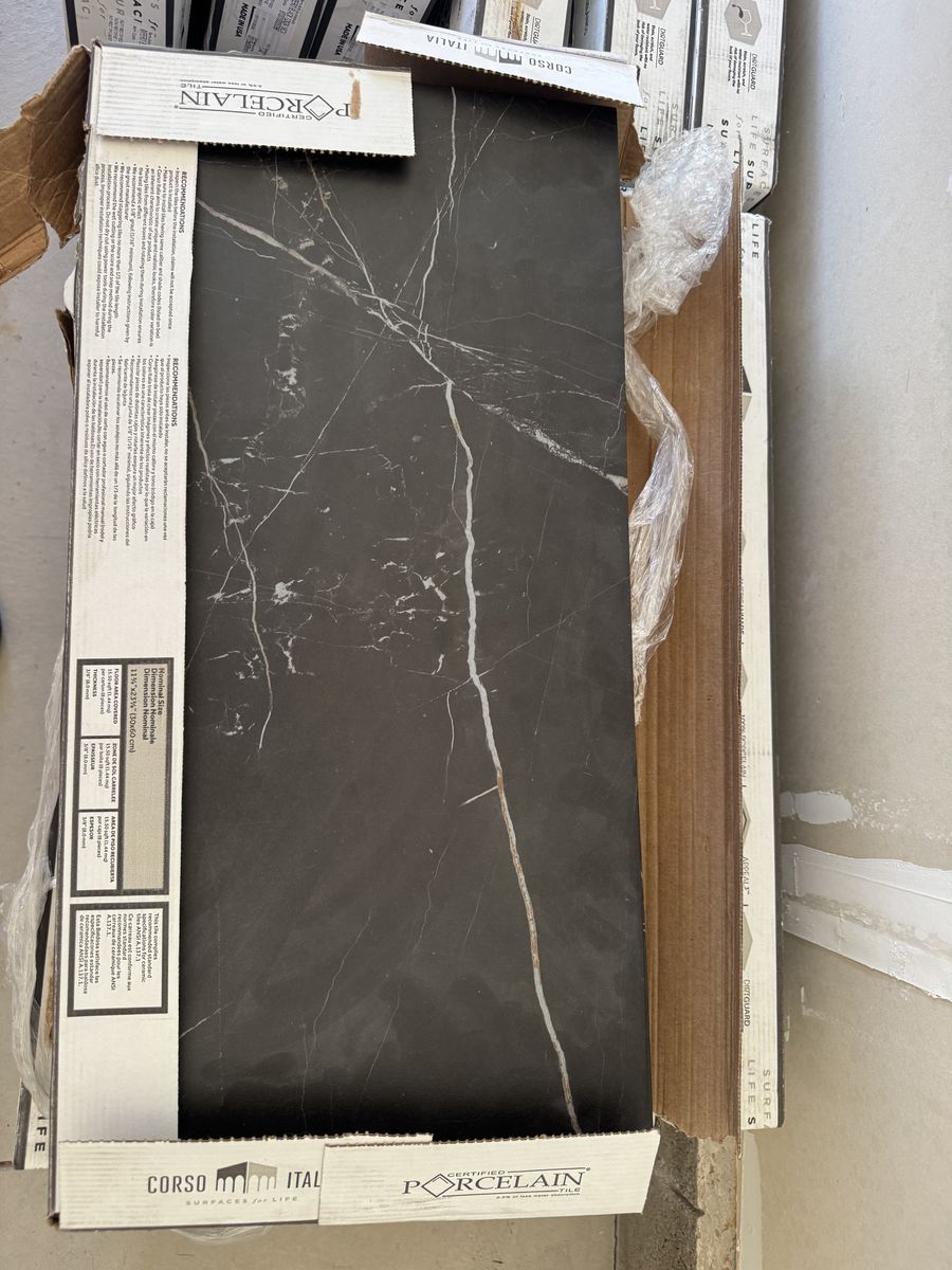 Porcelain marble tile