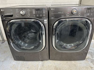 LG stackable washer and gas dryer