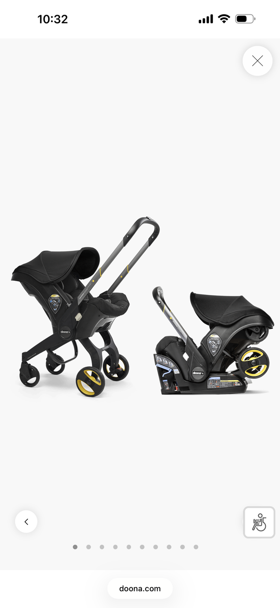 Barley a year old doona car seat including base!