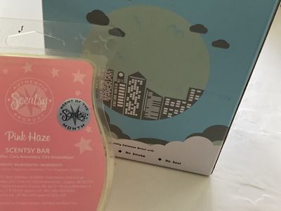 Scentsy Plugable Fragrance Warmer with Pink Haze Scentsy Bar - No Flame, Smoke, or Soot