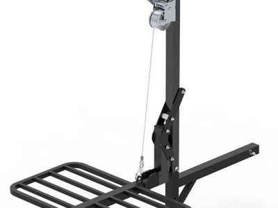 Hitch Mounted Deer Hoist & Game Gambrel with Winch, 2" Receiver, 250lbs Capacity, 360° Rotation