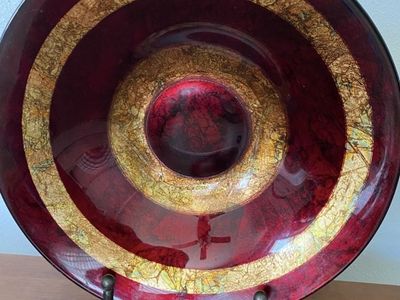 Italian Made Glass Bowl For Decor Or Kitchen Use