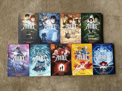 Amulet Graphic Novels 1-9, by Kazu Kibuishi