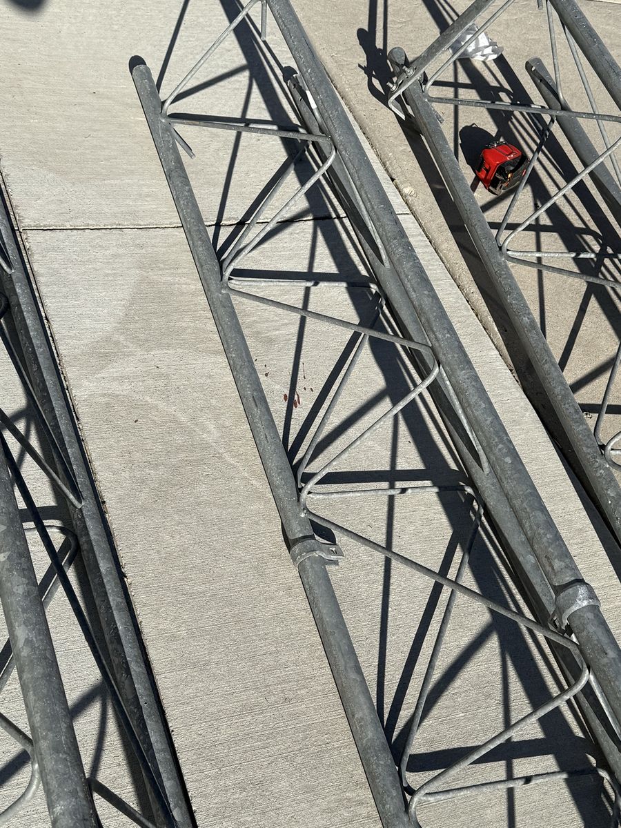 29’ Rohn 25G Compatible Galvanized Communications Tower - 3 Sections