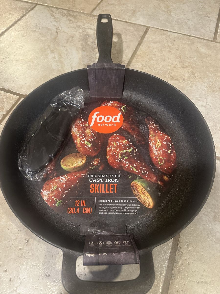 12 inch brand new cast iron skillet