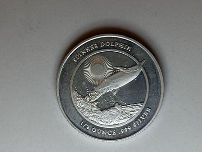 2022 1/2 .999 Silver Niue Spinning Dolphin