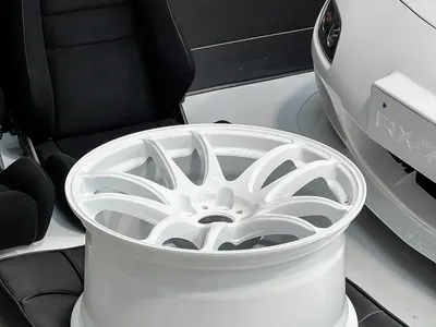 Work Emotion CR Kiwami Deep Concave Wheels 19x9.5 +38 offset 5x114.3 in White WCK199538YWHT Subaru WRX STI EVO Honda Civic