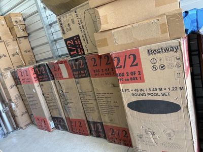 Bestway 18 FT x 48 IN Round Above Ground Pool Set w/ Sand Filter Pump