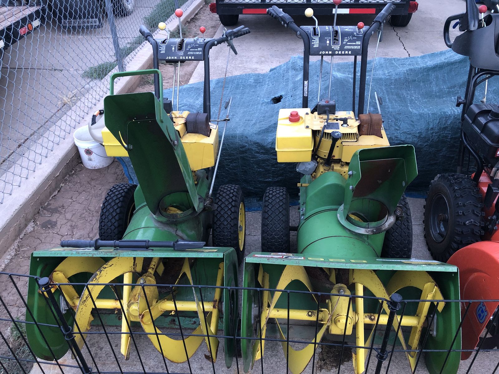 2 John Deere 826 model Snowblowers, $350