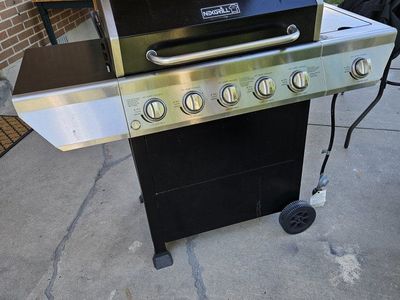 Nexgrill 4-Burner Propane Gas Grill Outdoor BBQ Grill Side Burner