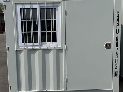 7-Foot Deep Storage Container with Walk-In Door & Window