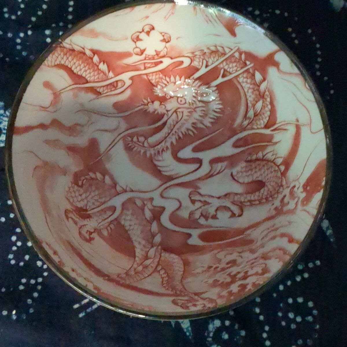 Akaryu ramen noodle dragon bowl