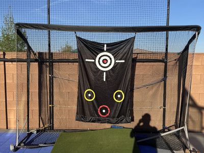 Golf Hitting Mat And Net