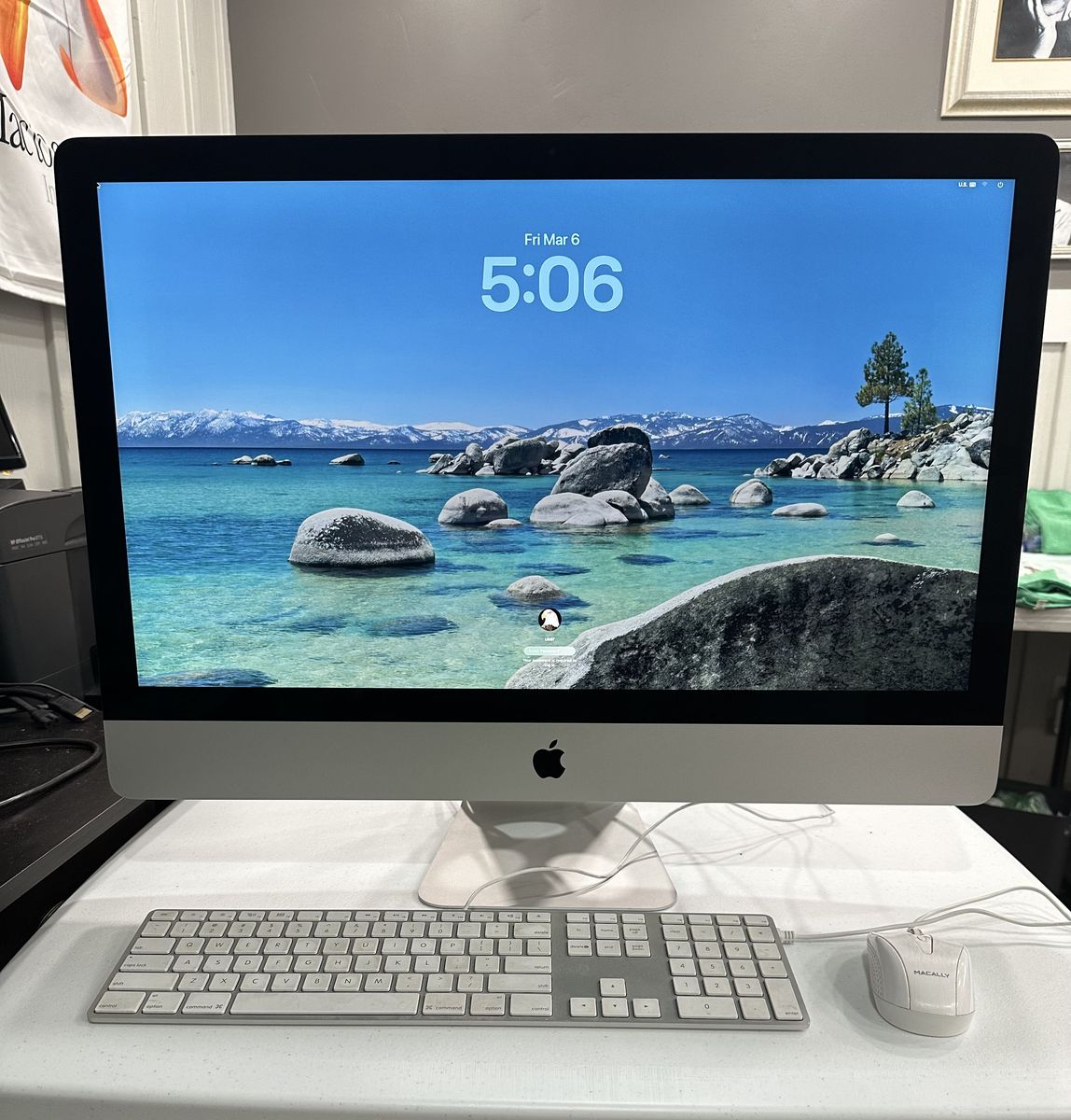 Apple iMac 27” 5K Retina 2020 Tahoe i7 intel processor