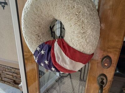 Beautiful Large 4th Of July American Flag Wreath