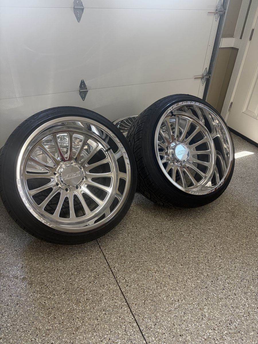 8x180 24x14 JTX Wheels on 305/35R24 Nitto 420V