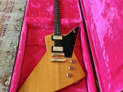 Used Excellent Cond. inspired By Gibson Epiphone Explorer Korina Solid Body Electric Guitar