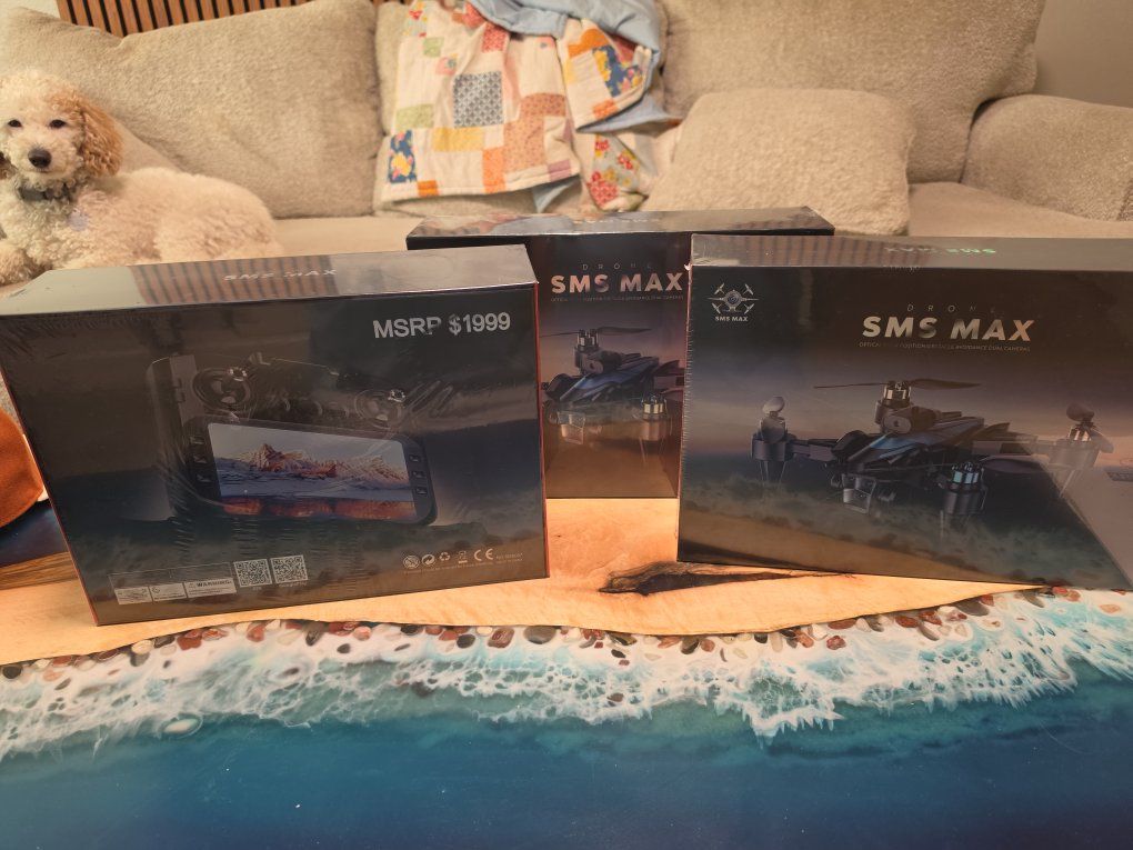 SMS Max Drone - Optical Positioning, Obstacle Avoidance, Dual Cameras (New in Box)