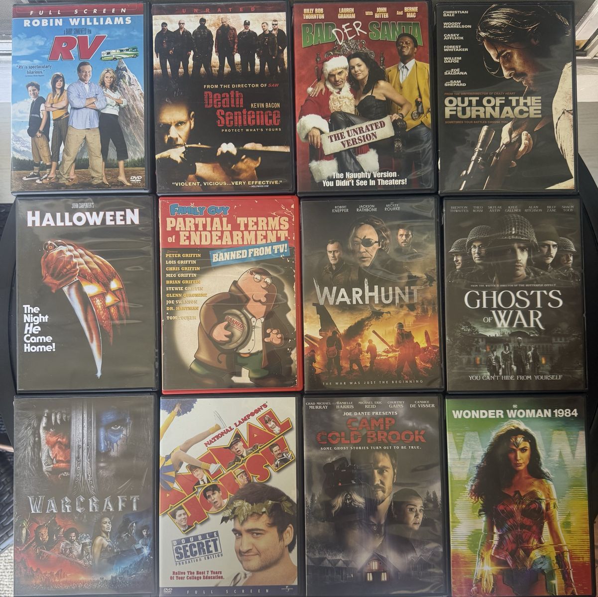 Large DVD Movie Collection - Various Genres, Action, Drama, Horror (40+ Discs): $3 each