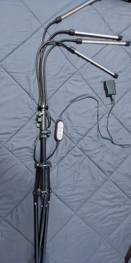 LED Grow Light with Adjustable Tripod Stand - Full Spectrum for Indoor Plants