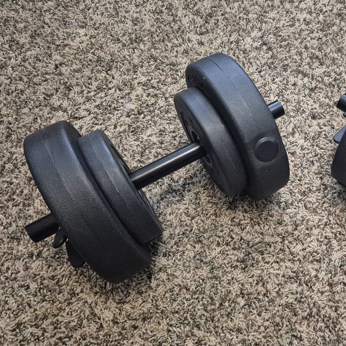 Adjustable Vinyl Dumbell Set